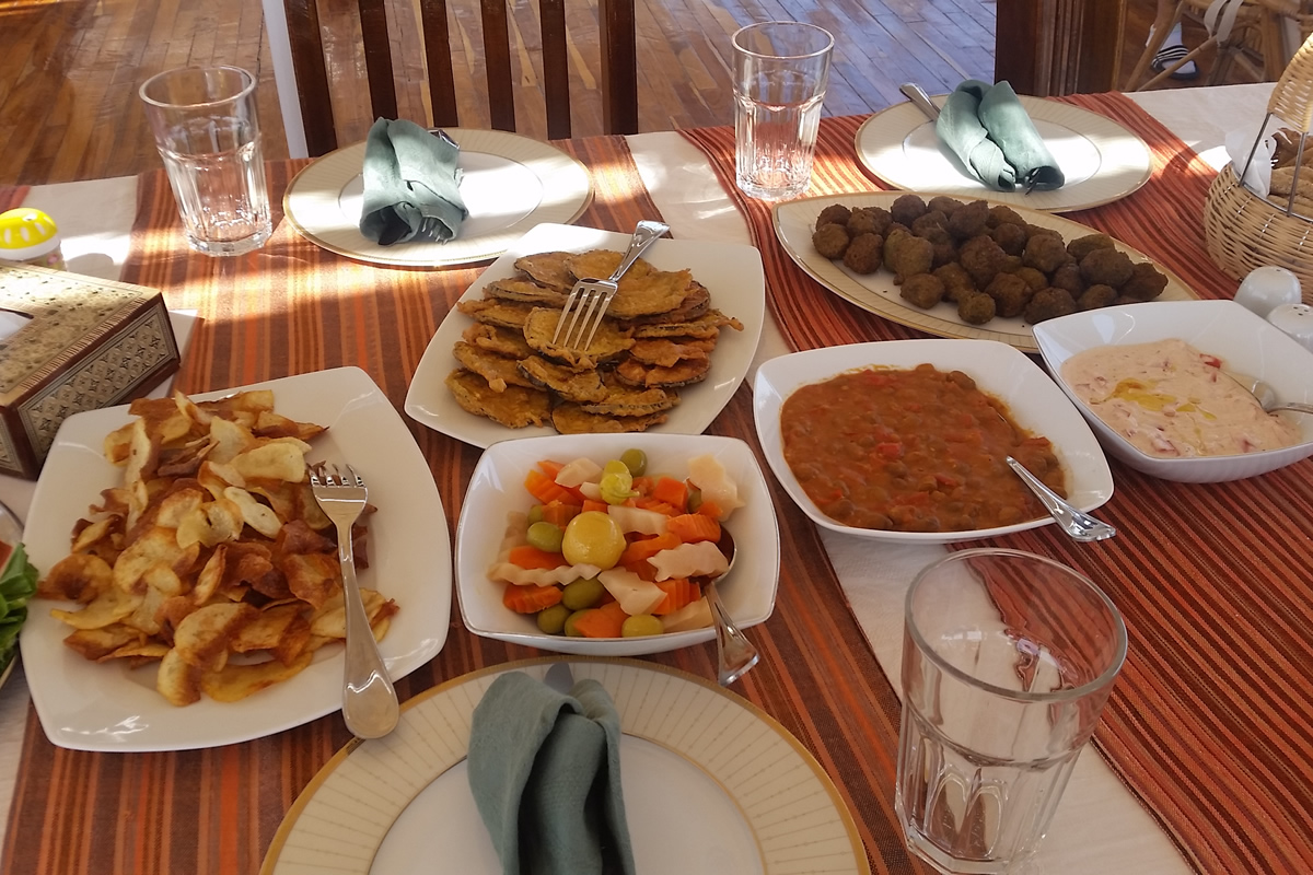 Dahabiya Nile Cruise Amazing Food - Lunch