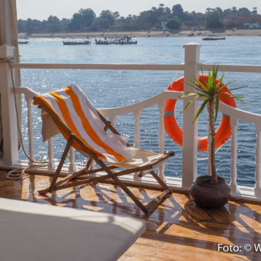 Dahabiya Luxury Nile Cruise Deck Amazing View Sunchair