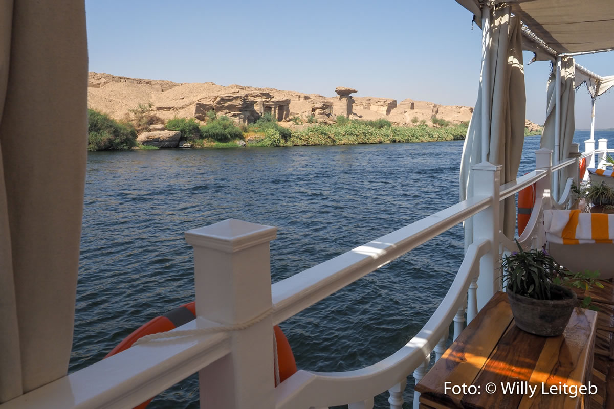 Dahabiya Luxury Nile Cruise Deck Amazing View