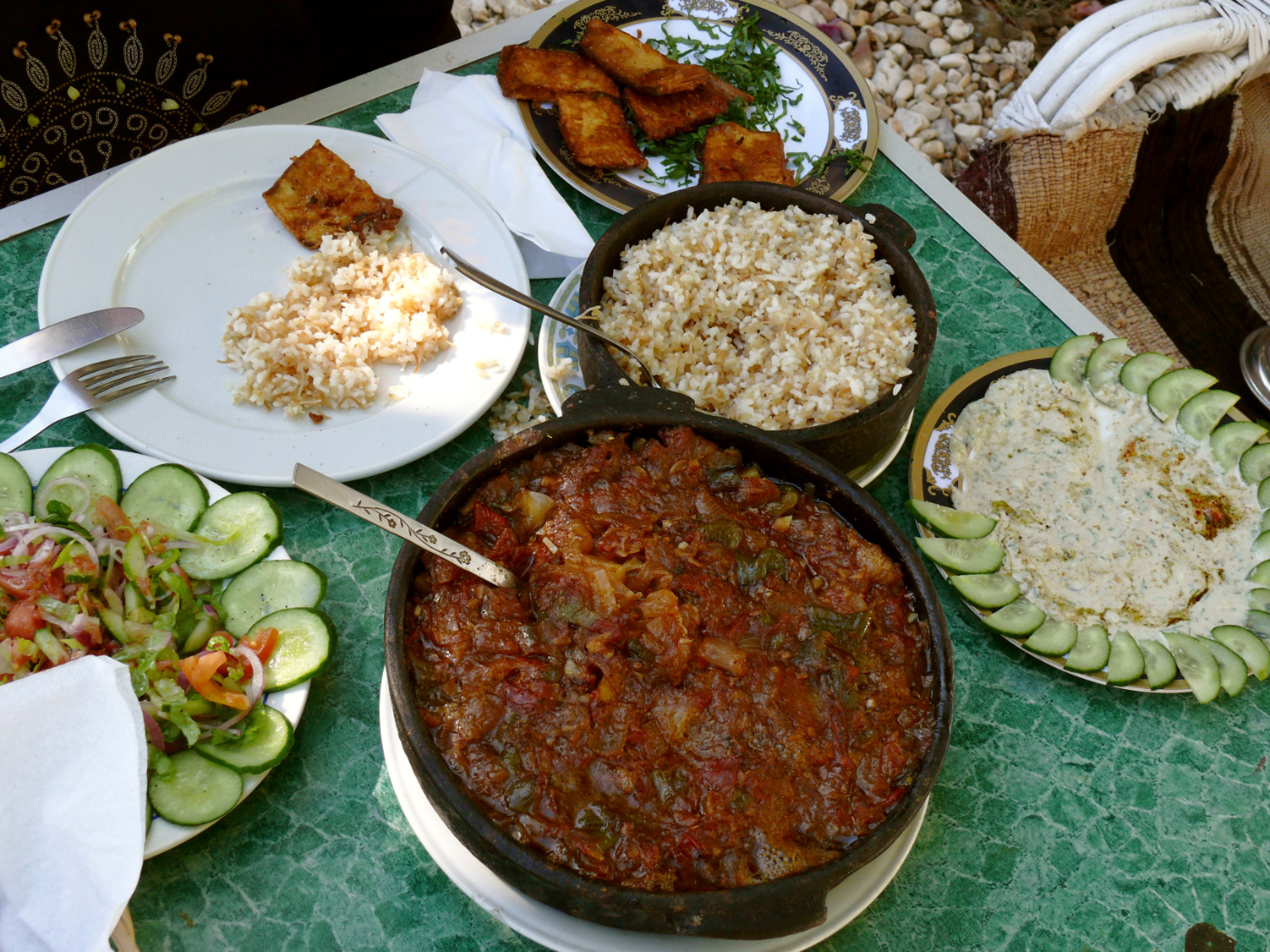 Ägyptische Gerichte. Foto von Orientalist (Public Domain), via Wikimedia Commons.